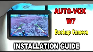 🚗 AUTO-VOX W7 Backup Camera Installation Guide. A Step by Step How To