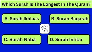 Quran Quiz Trivia | 30 questions About Quran | Islamic Quiz #quranquiz