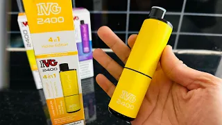 New Big!! IvG 2400 4in1 Disposable vape review!How to use them?How much they cost?Is it legal in UK?