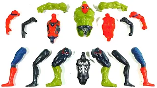 Assemble, hulk smash VS Venom Carnage VS Spiderman Avengers Superhero Toys