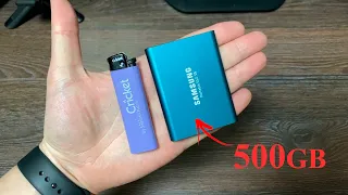 Распаковка Samsung Portable SSD T5 500GB из Rozetka