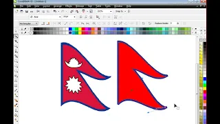 Flag of Nepal design in coreldraw/CoreDraw/Graphic Design