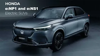 New 2022 Honda e:NP1 and e:NS1 electric SUVs