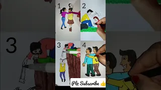 My 4 famous artworks. Which are best #shorts #shortsfeed #viral #youtubeshorts