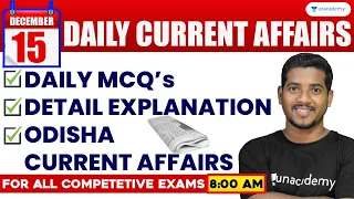 Daily Current Affairs Live | 15th December 2023 |  Bibhuti Sir