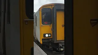 Class 150 departs Blaenau Ffestiniog