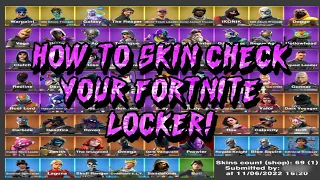 How To Check Your Fortnite Skins & Cosmetics! (Fast And Easy!) MOBILE & PC