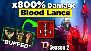 God Tier Blood Lance Build Necro Guide for Season 2 Diablo 4!