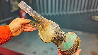Antique Kerosene Lamp Restoration
