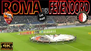 [4K] ROMA 1-1 [4-2] FEYENOORD [1st.Half]｜EUROPA LEAGUE 23-24 PLAY-OFF 2-Leg｜22/02/24 STADIO OLIMPICO