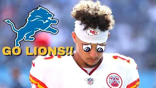 DETROIT LIONS FAN REACTS TO CHIEFS' LOSS!! CHIEFS VS LIONS!!