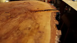 Стильный стол из спила дерева | DIY | Своими руками