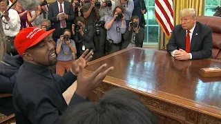 Kanye West dominates conversation with Trump at White House