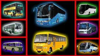 🚨15 Minutes🚨🚍School Bus & Scania Bus & Volvo Bus Horn🚍Sound Variations MEGA MIX