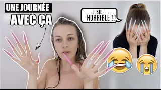 24H AVEC DES ONGLES DE 10 CM ( pire vidéo de ma viiiie)