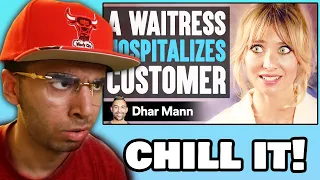 WAITRESS Hospitalizes CUSTOMER (Dhar Mann) | Reaction!