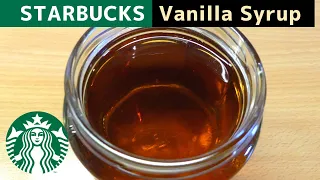 Homemade Starbucks Vanilla syrup |  Simple and Easy Vanilla syrup