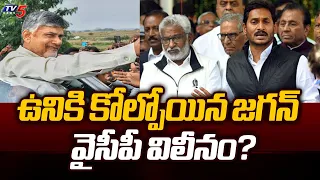 వైసీపీ విలీనం?..| Chandrababu EFFECT On Jagan | YSRCP Worst Situation in AP After Results | TV5 News