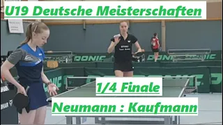 U19 DM 2023 [1/4 FINALE] | Clash of the Talents👏👏 A.Kaufmann(2273TTR) gegen J.Neumann(1962TTR)