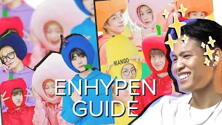 dancer reacts to a (very helpful) GUIDE to ENHYPEN [chill reacts]