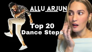 Reaction to Allu Arjun | “Allu Arjun Top 20 Dance Steps” | 🤯