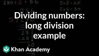 Dividing numbers: long division example | 4th grade | Khan Academy