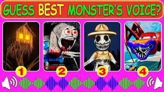💥Guess Monster Voice 💥 Spider House Head, Spider Thomas, Zoonomaly, McQueen Eater Coffin Dance