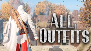 ALL OUTFITS IN 3 MINUTES / ASSASSIN'S CREED 3 REMASTERED (1440p)