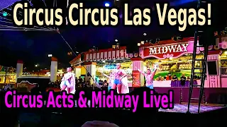 🔥CIRCUS ACT AND MIDWAY AT CIRCUS CIRCUS LAS VEGAS🔥