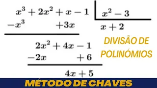 DIVISÃO DE POLINÓMIOS PELO MÉTODO DE CHAVES #sergenial #divisãodepolinómio #métododechaves