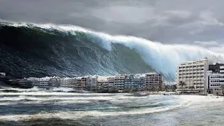 Tsunami Цунами в Японии - город Мияко