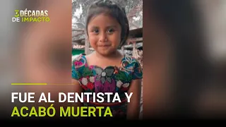 Niña de 3 años muere tras ir al dentista por un dolor de muela