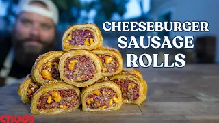 CheeseBurger Sausage Rolls! | Chuds BBQ