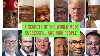 15 Secrets of the world most successful and rich people (Master IKI )