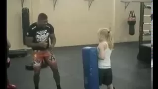 Alistair Overeem Leg Kick To A Young Girl