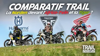 Comparatif Trail : la Norden devant l’Africa-Twin et la Tiger ?