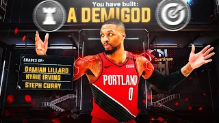 THE BEST POINT GUARD BUILD IN NBA 2K22 I DEMIGOD BUILD!!!