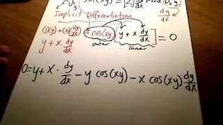 Calc I- Implicit Differentiation involving Trig Functions. - poyser