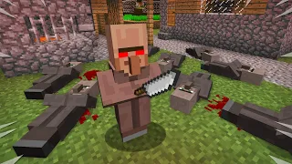 ЭТОТ ЖИТЕЛЬ ПЕРЕБИЛ ВСЕХ В ДЕРЕВНЕ НОМЕР 13 В МАЙНКРАФТ | Риколит Minecraft