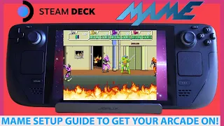 MAME on Steam Deck Emulation Tutorial! Get Arcade Games Running via RetroArch on Valve's Handheld!