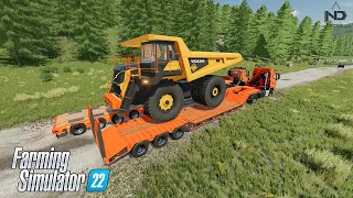 Farming Simulator 22 #29 - Công Việc Mới, Vận Chuyển Xe Vào Khu Mỏ