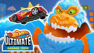 ¡DERROTA AL MALVADO GORILA GIGANTE EN HOT WHEELS CITY! 🦍😱 EQUIPO ULTIMATE GARAGE En Español