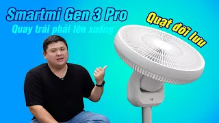 Smartmi Gen 3 Pro Circulation Fan: chạy pin, quay trái phải lên xuống, thiết kế đẹp