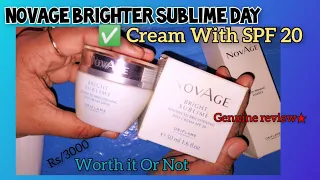 Novage Bright Sublime Day Cream Review|Genuine Review|Oriflame Pakistan|Oriflame Sweden|Worth Or Not