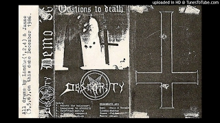 Obscurity - Ovations to Death (Full Demo '86)
