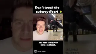 The fit is 🔥 but why are you CRAWLING ON THE SUBWAY FLOOR??! 😱🤮🤯