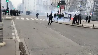 Direct manif pompiers -Tensions à Nation