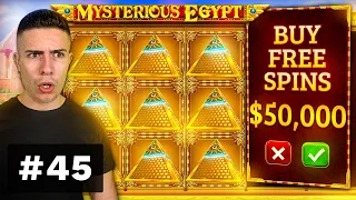 $50000 BONUS BUY on Mysterious Egpyt, HIGHROLL on Release the Kraken! - AyeZee Stream Highlights #45