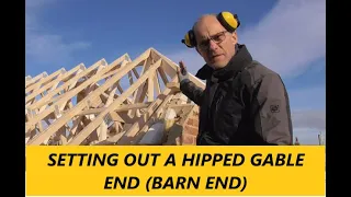 How to set out a hipped gable end roof. ***SETTING OUT A BARN END ROOF***