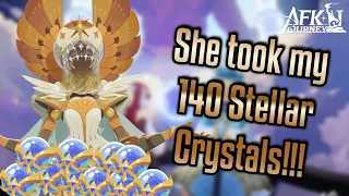 Scarlita has no pity!!! 140 Stellar Crystals on the way to SUPREME+ - AFK Journey